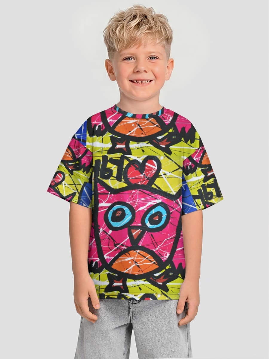 T-shirt coton oversize garçon