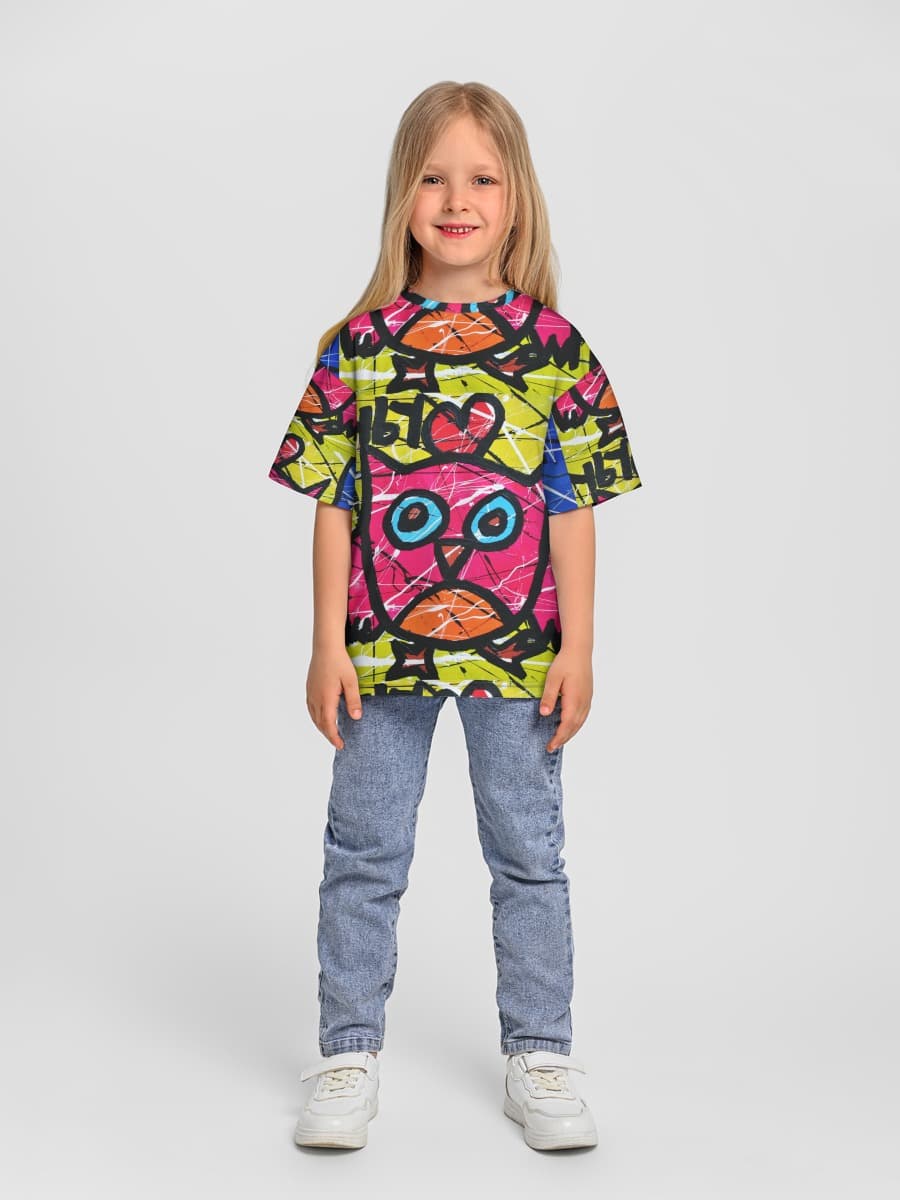 T-shirt coton oversize fille