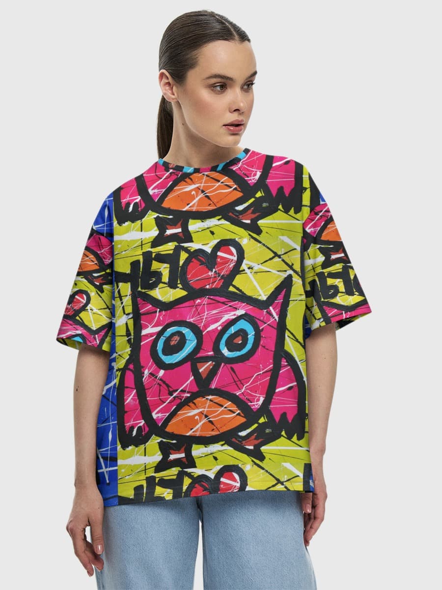 T-shirt Coton Oversize Femme