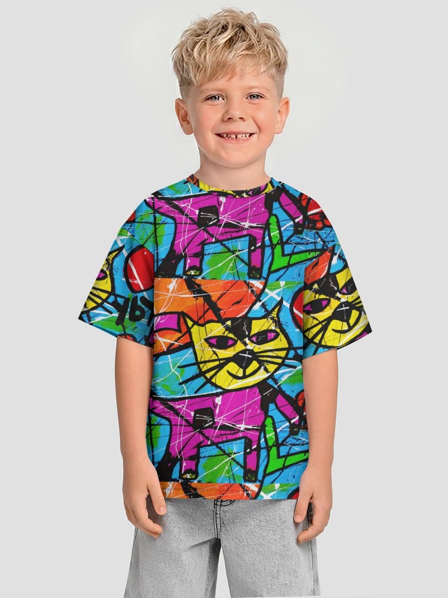 T-shirt coton oversize garçon