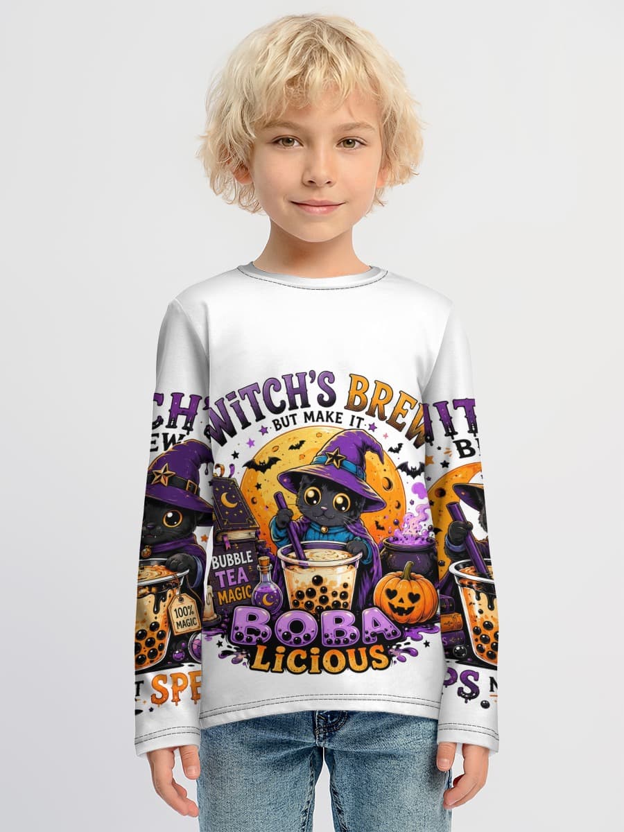 Boys' cotton long sleeve shirt
