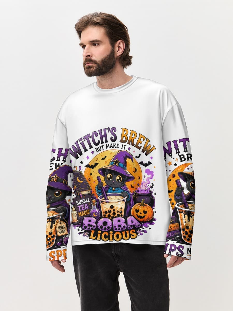 Men's oversized cotton long sleeve