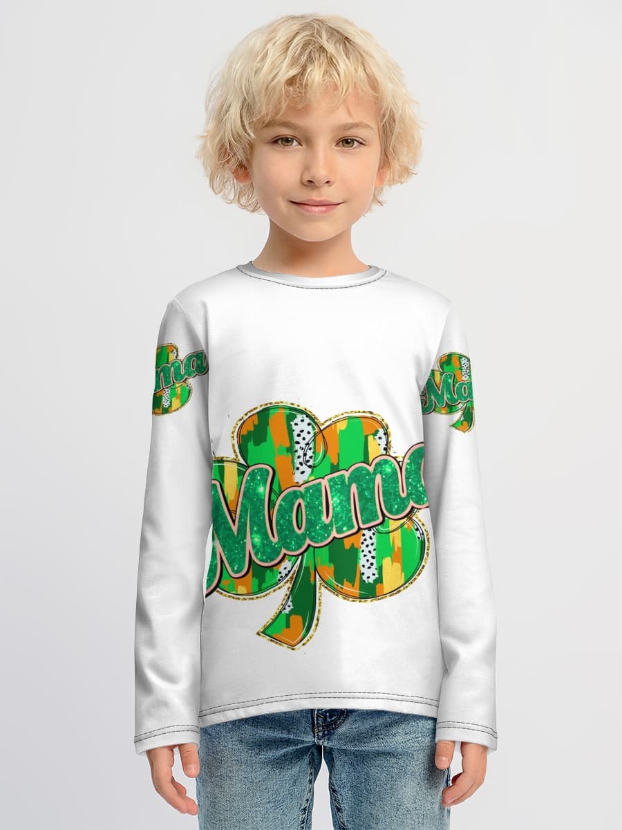 Boys' cotton long sleeve shirt