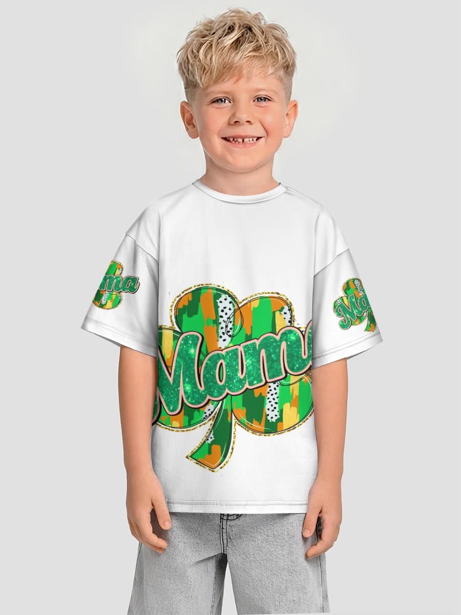 Boys' oversized cotton T-shirt