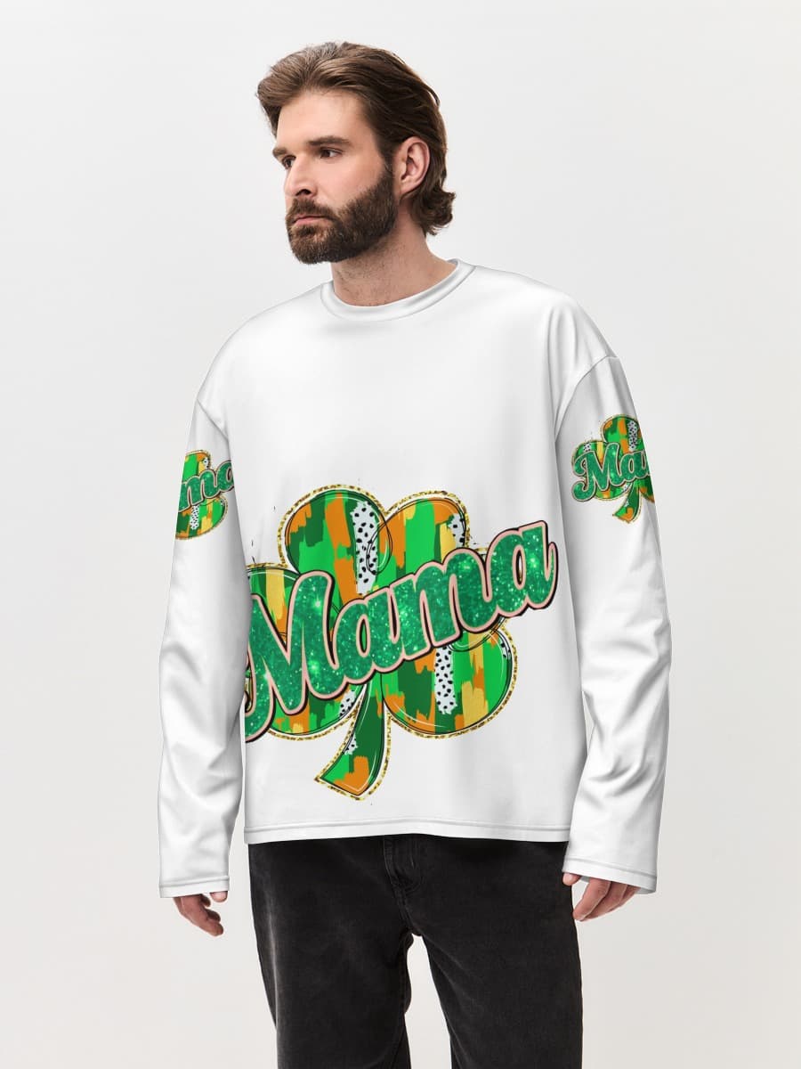 Men's oversized cotton long sleeve
