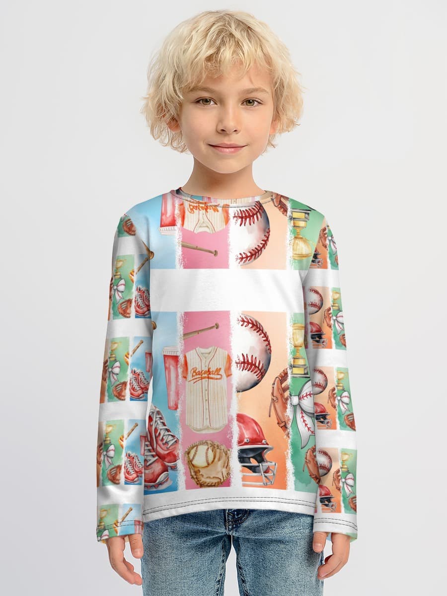 Boys' cotton long sleeve shirt