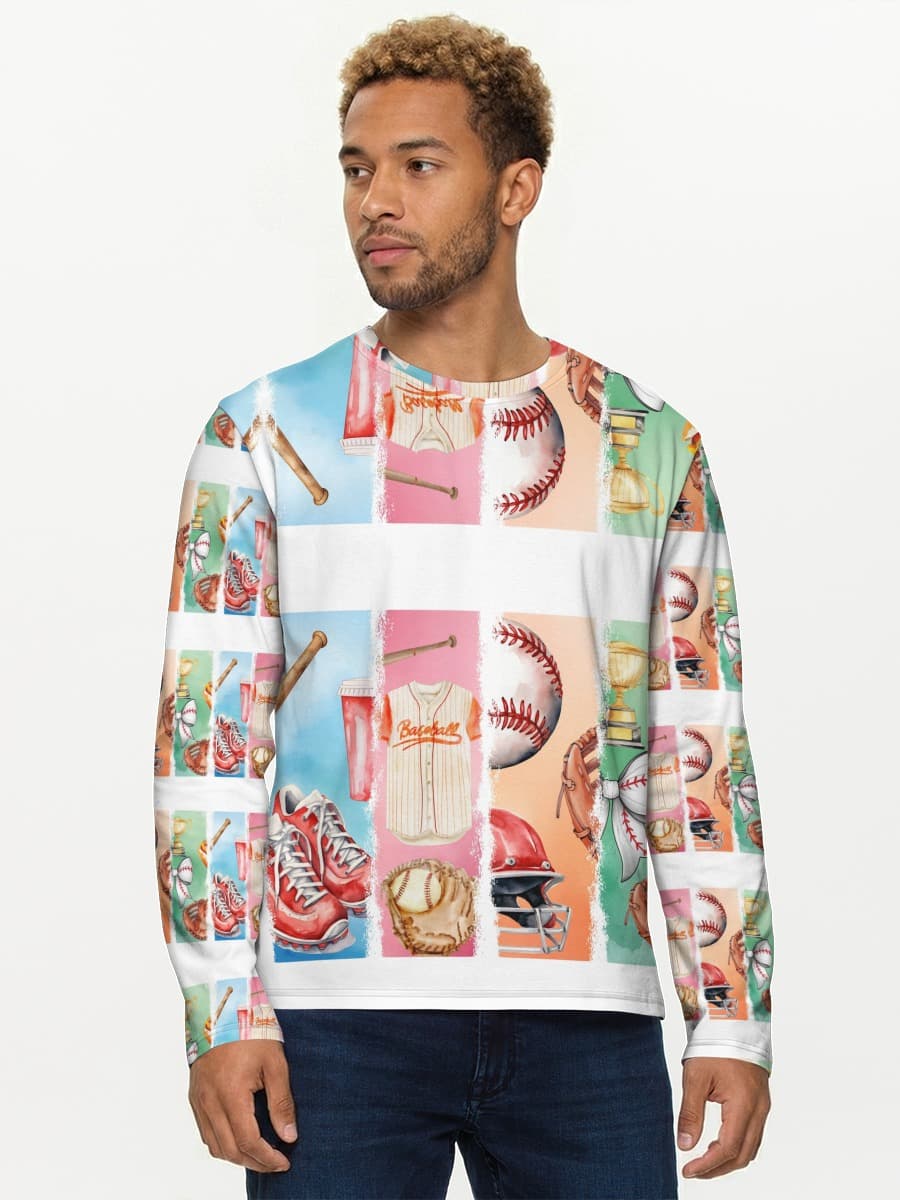 Men's cotton long sleeve shirt