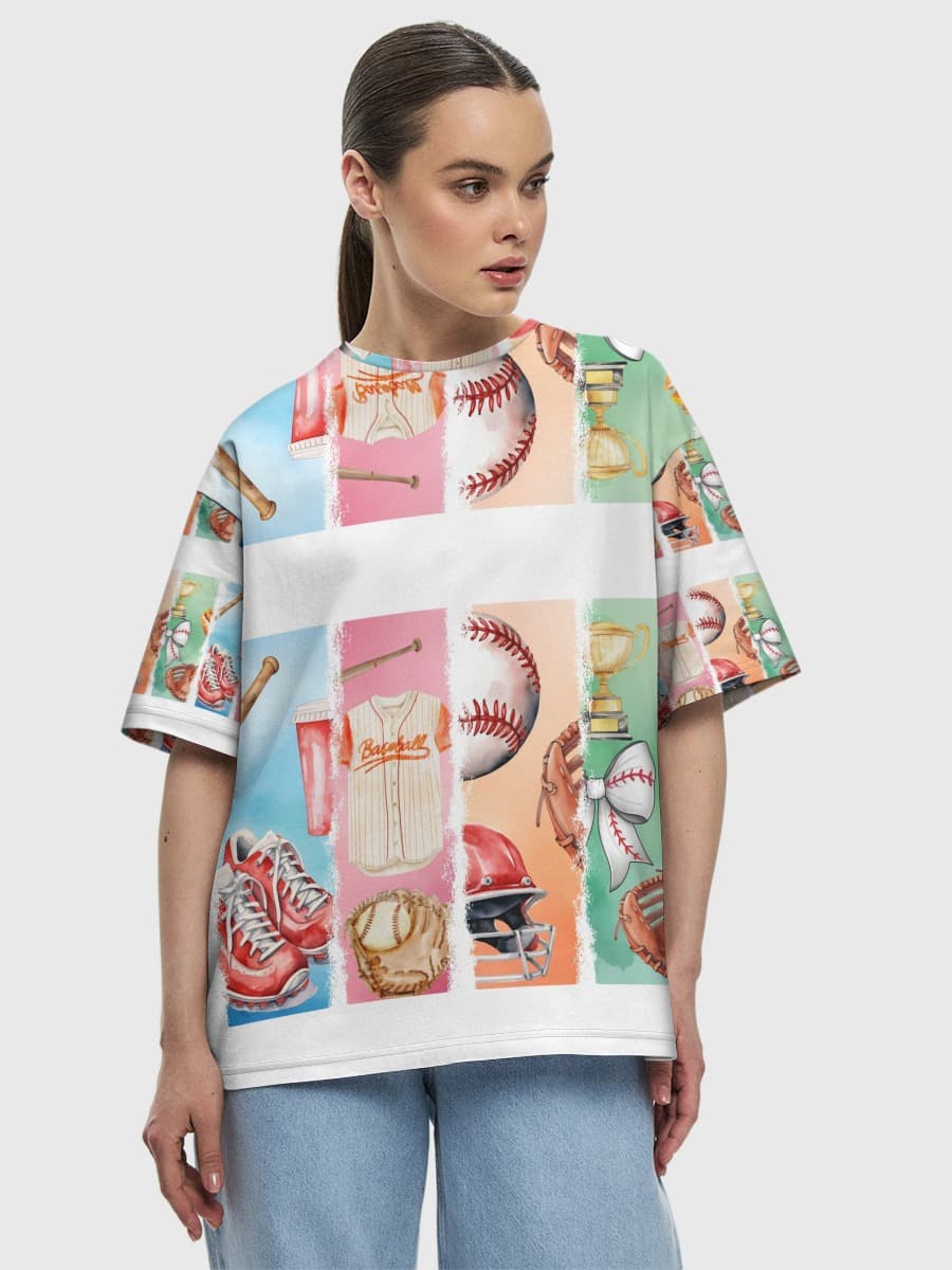 Women's oversized cotton T-shirt