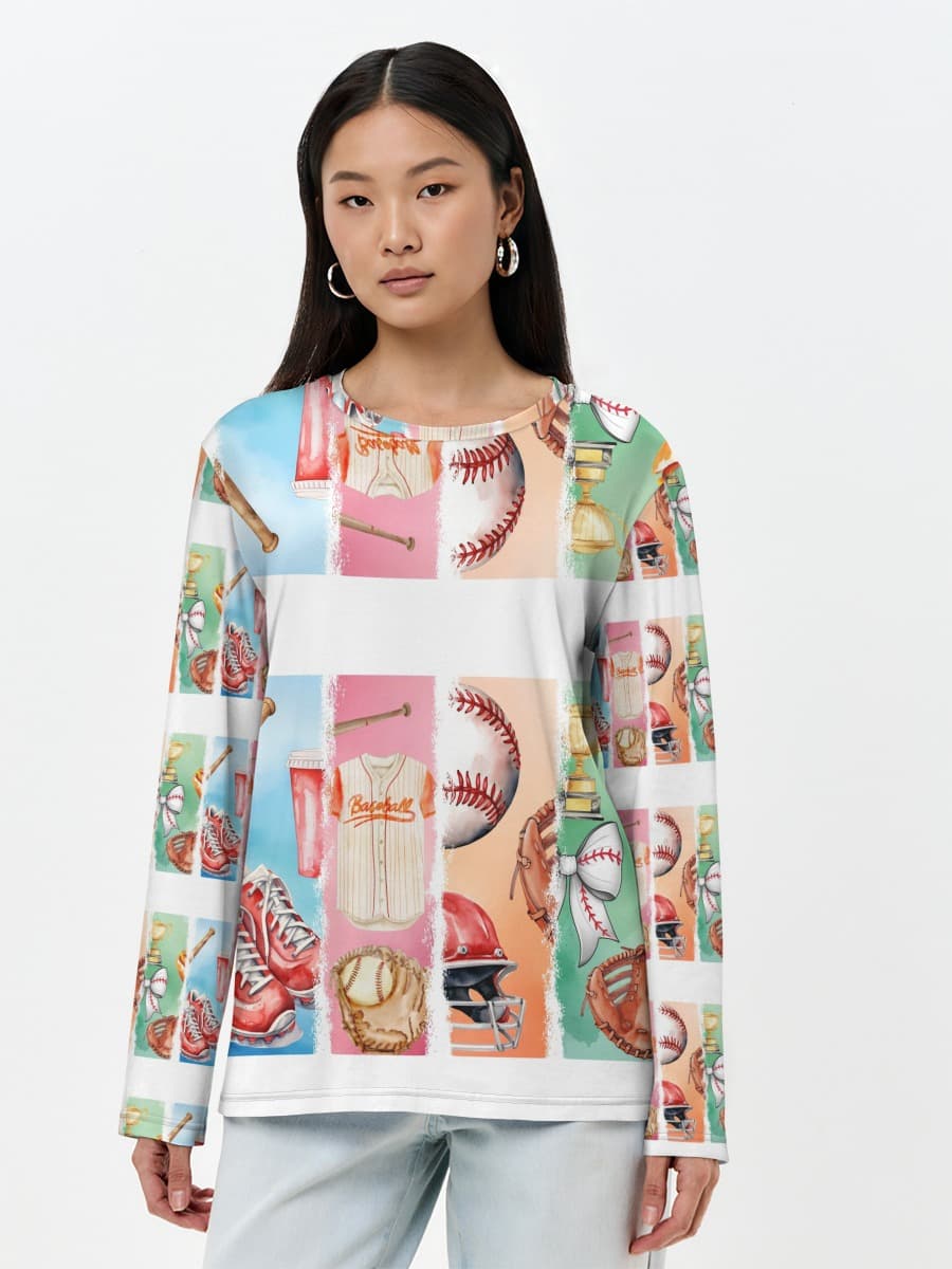Women's long sleeve shirt. Cotton