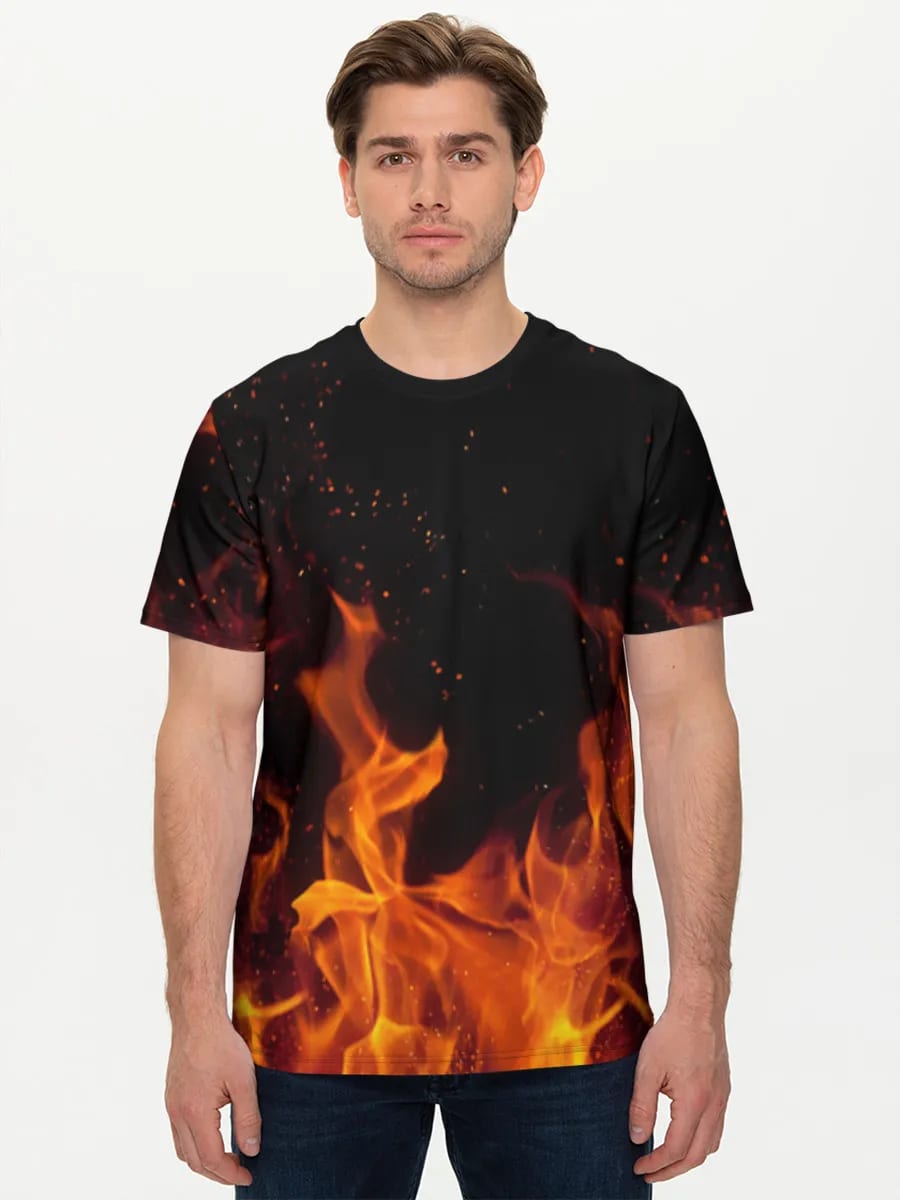 Lodernde Feuerflammen
