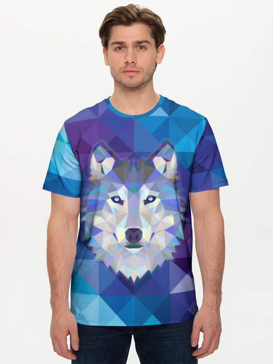 Lobo de baja poligonalidad