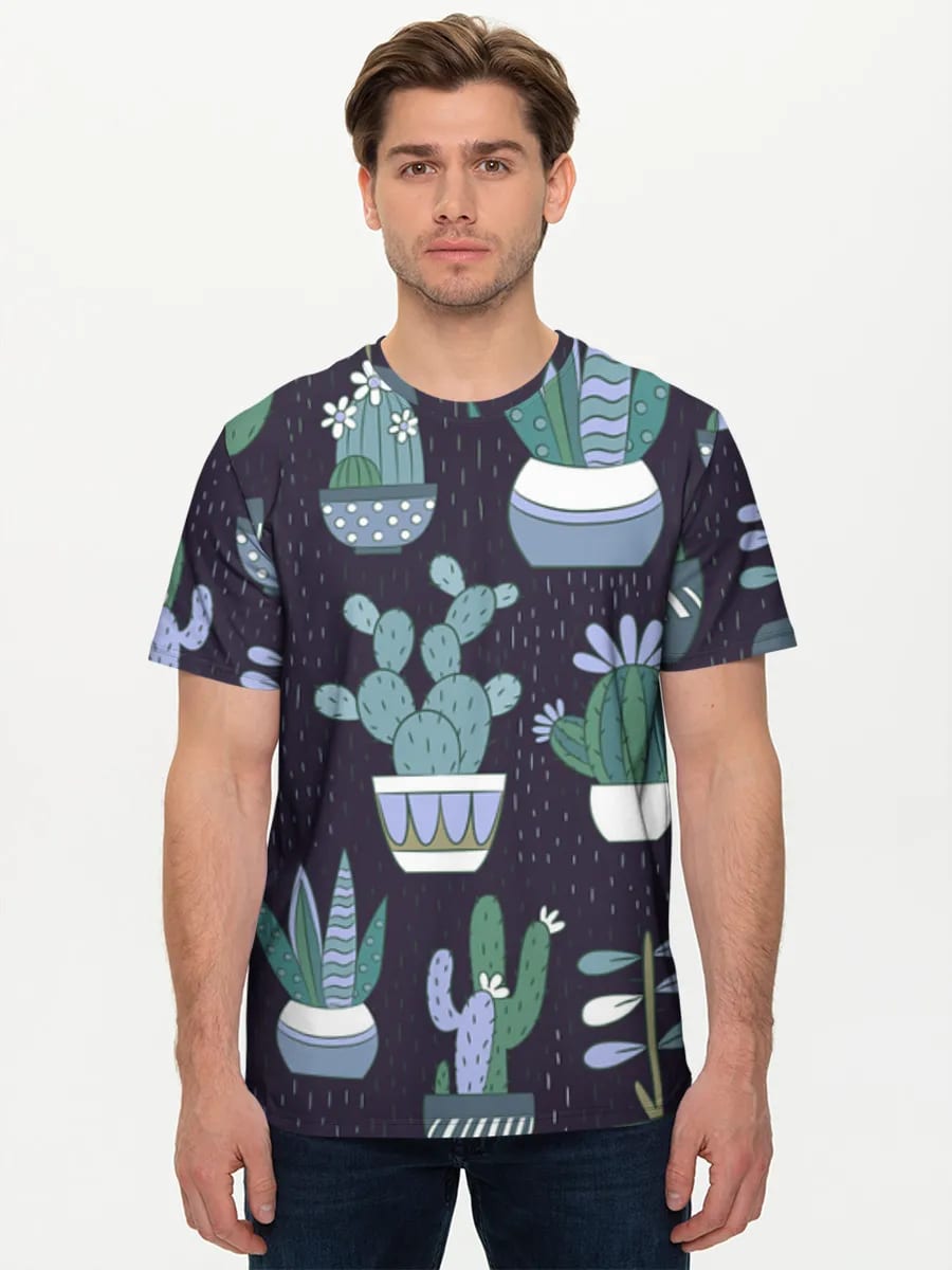 Jardín de cactus en macetas