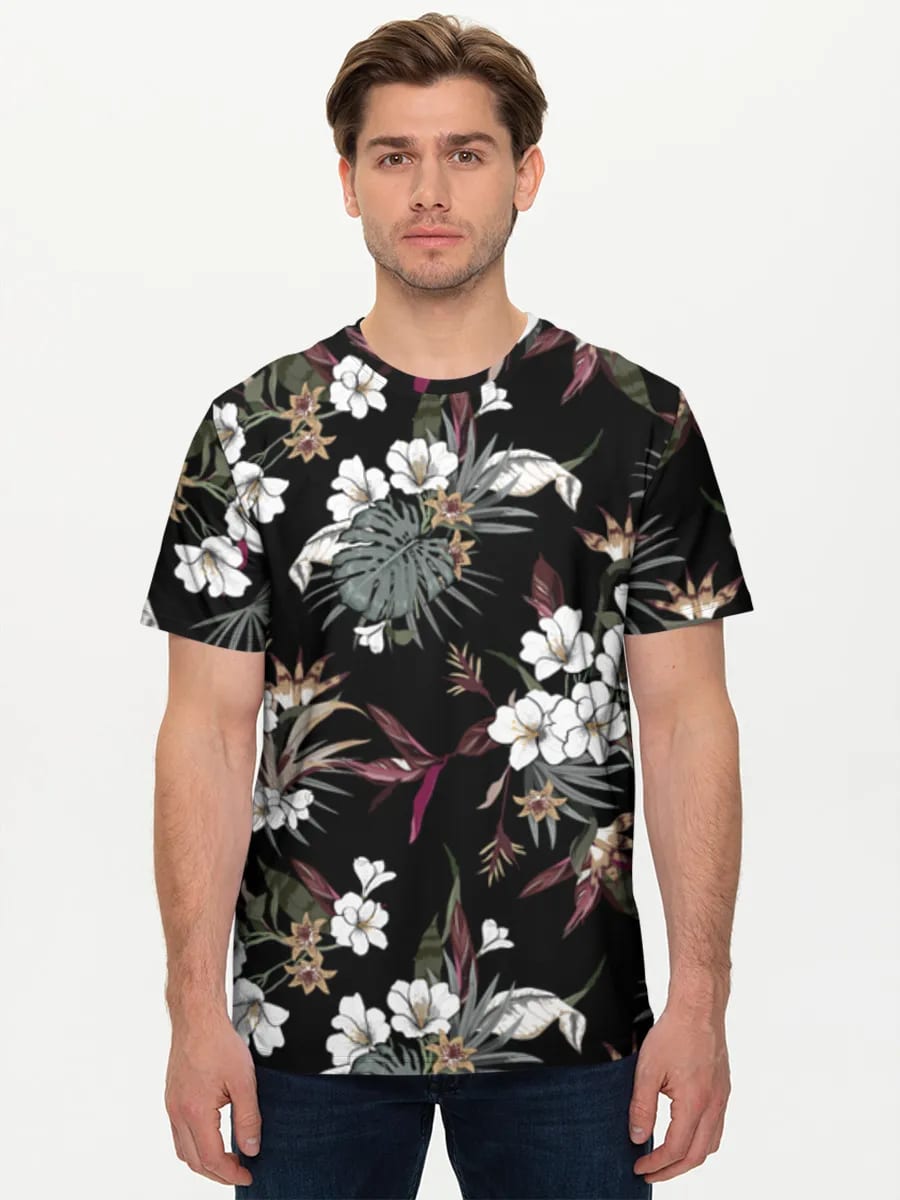 Dunkle tropische Blumen