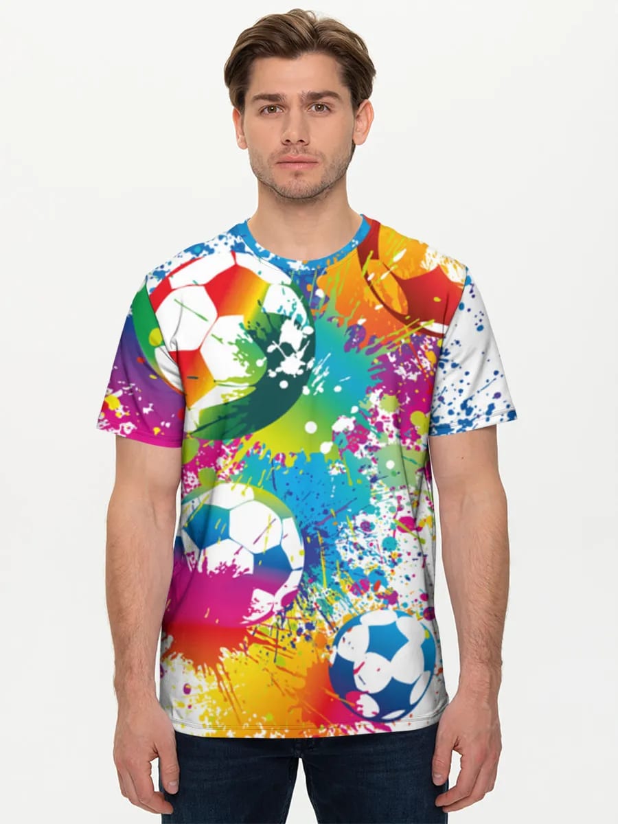 Salpicadura de fútbol arcoíris
