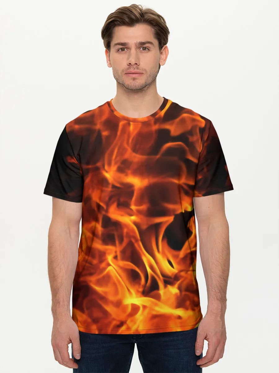 Lodernde orangefarbene Flammen