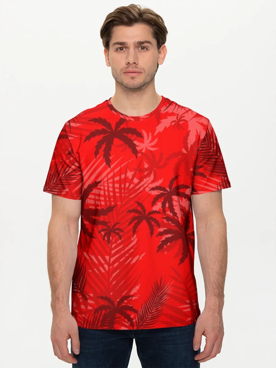 Red Tropical Palms