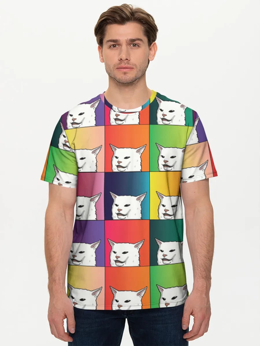Gato meme de arte pop