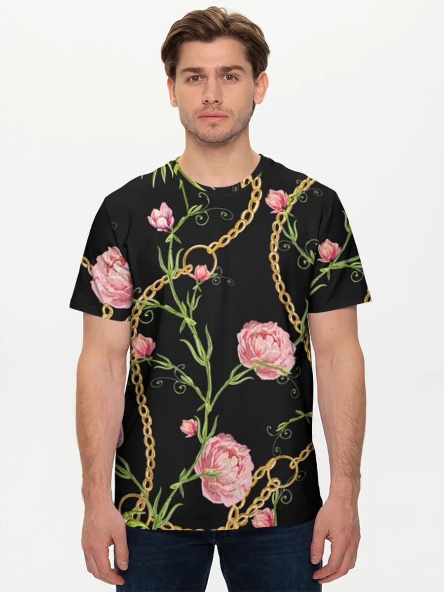 Peonies And Gold Chains