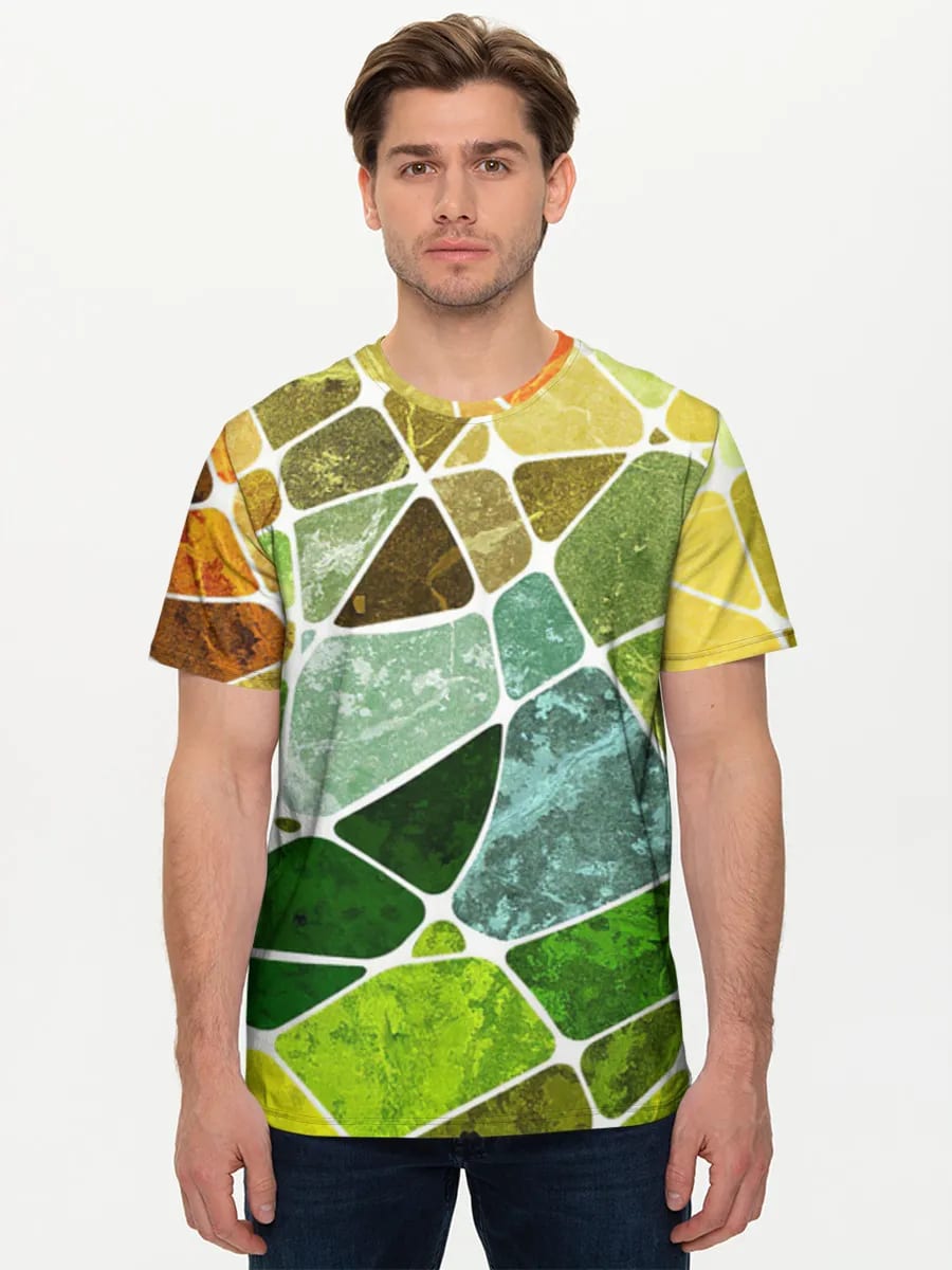 Mosaico de vidrieras otoñales