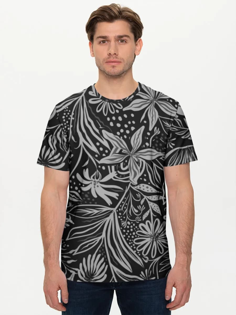 Camiseta básica de algodón para hombre