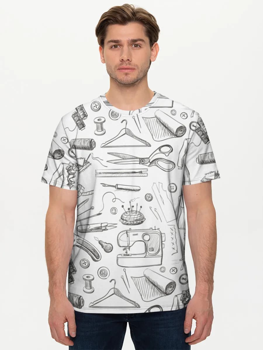 Men's basic cotton T-shirt