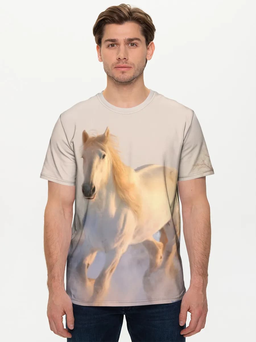 メンズ ベーシック コットンTシャツ