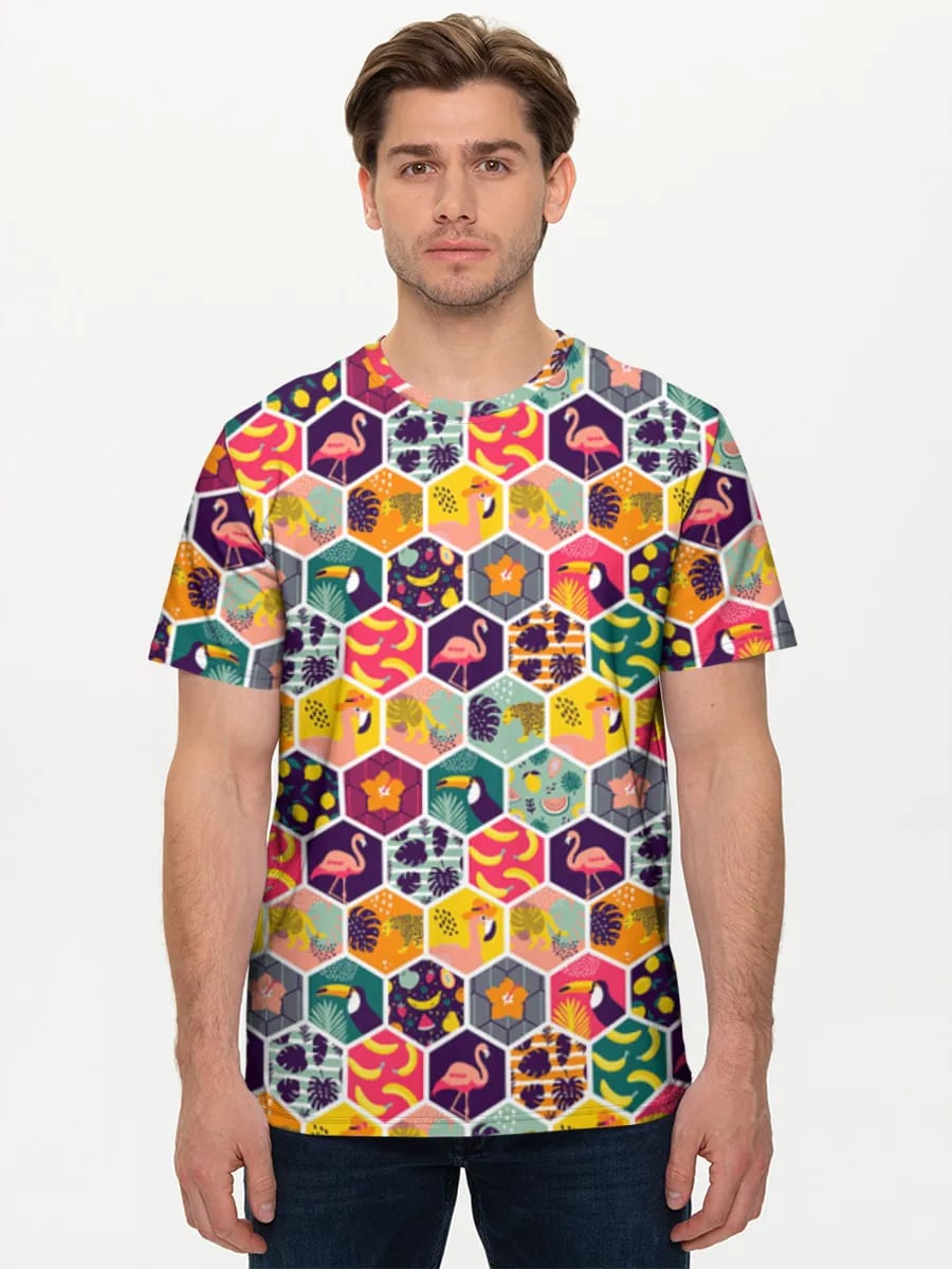 Collage hexagonal tropical