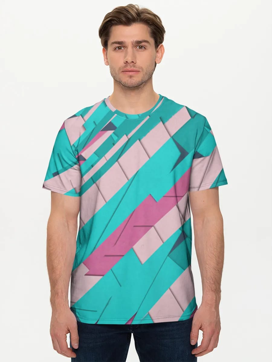 Petrol-Pink Papierschnitt