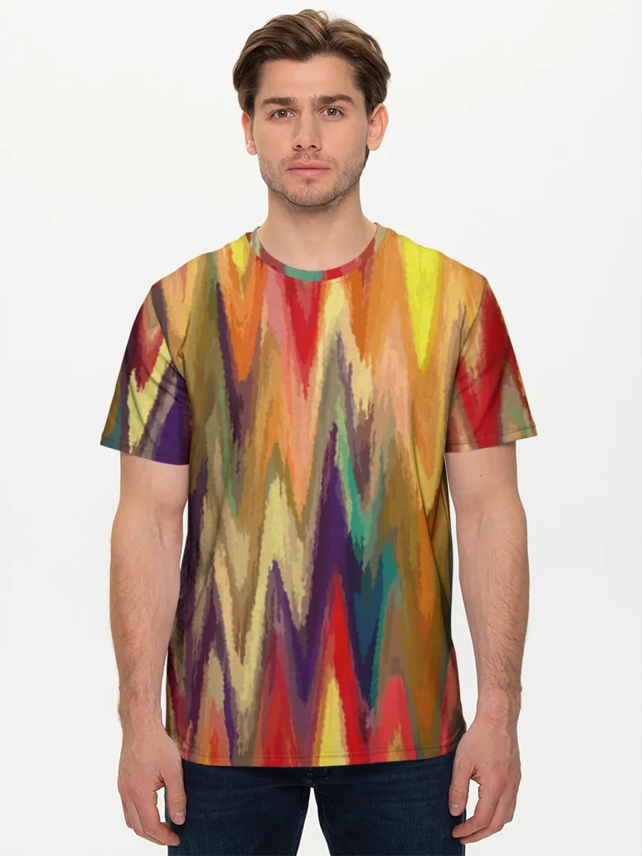 Colorful Zigzag Chevron Waves