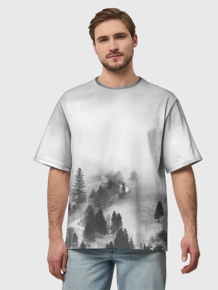 Men's oversized cotton T-shirt
