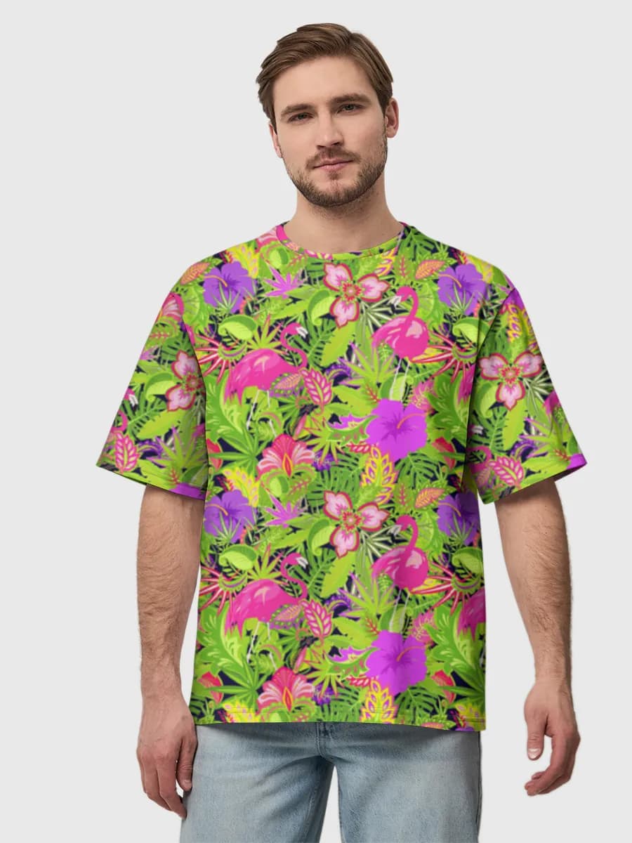 Herren Oversized Baumwoll T-Shirt