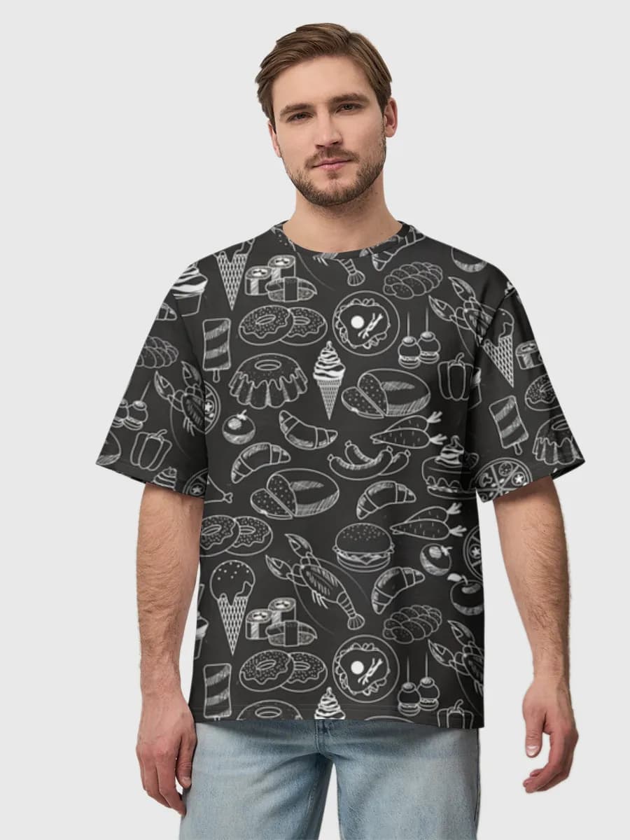 Herren Oversized Baumwoll T-Shirt