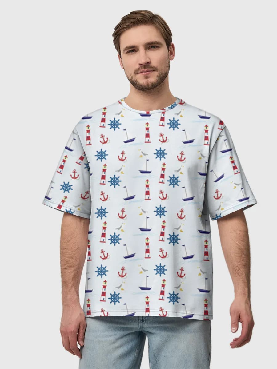 Herren Oversized Baumwoll T-Shirt
