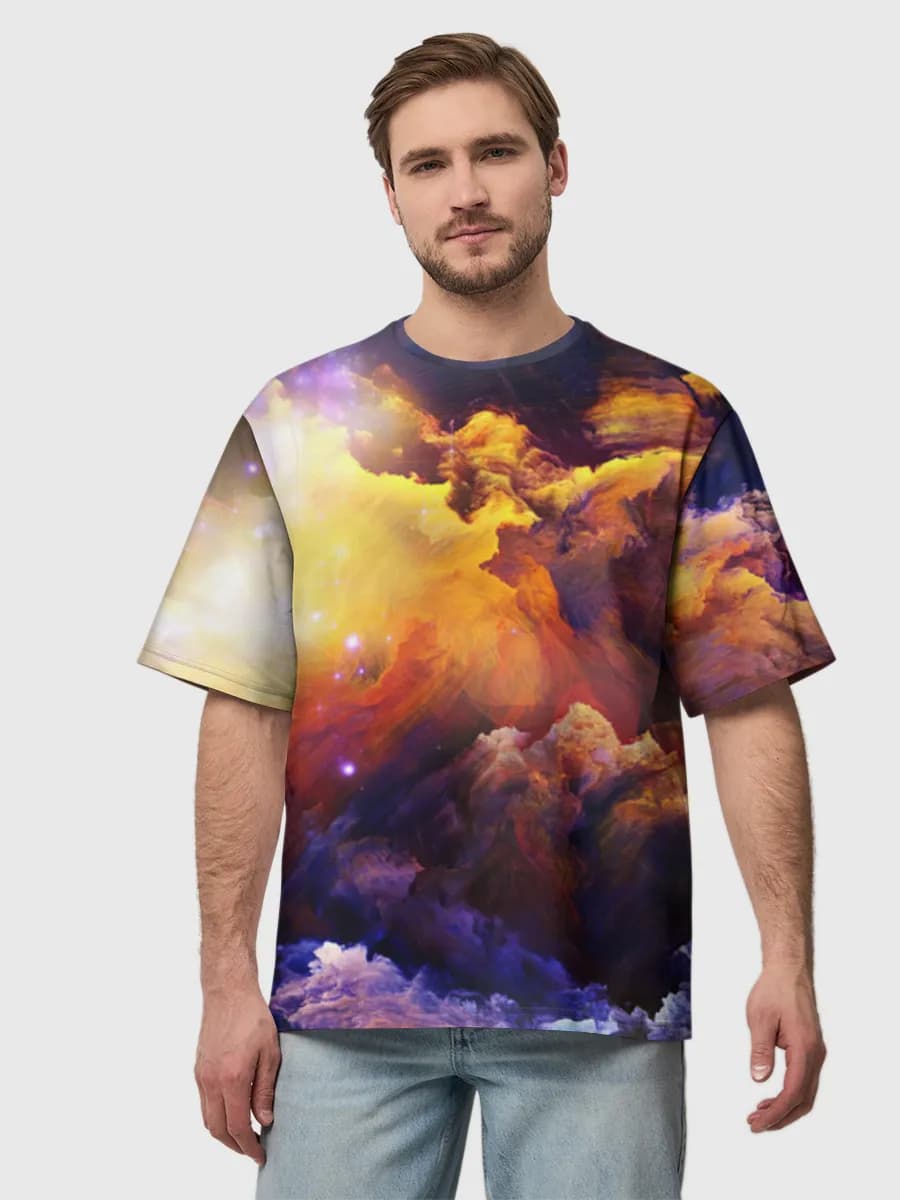 Men's oversized cotton T-shirt