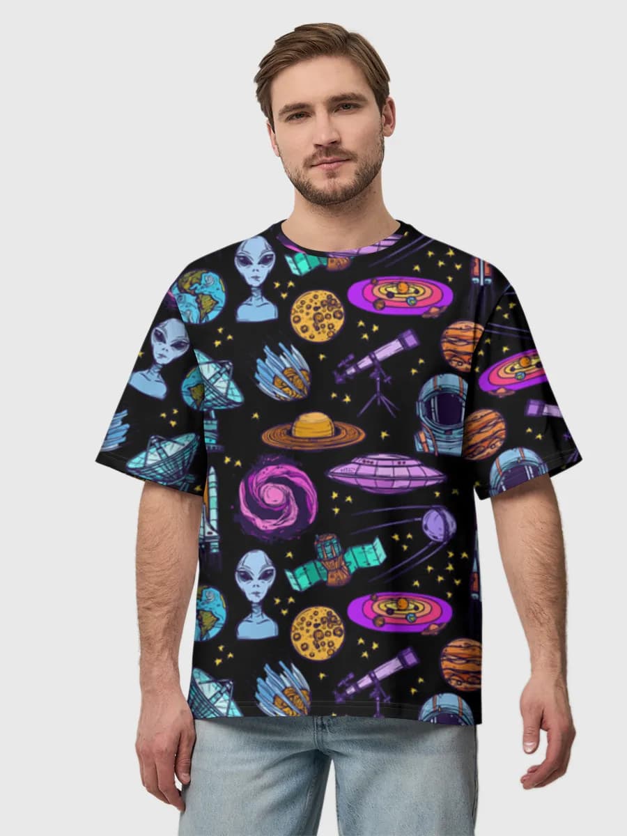 Men's oversized cotton T-shirt
