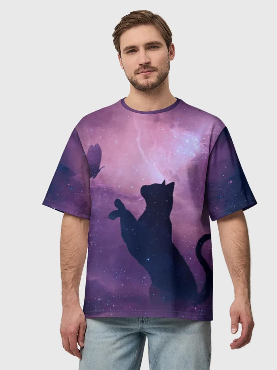 Men's oversized cotton T-shirt