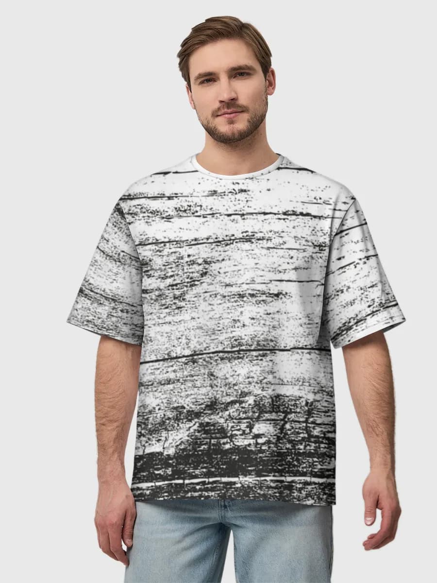 Camiseta de algodón extragrande para hombre