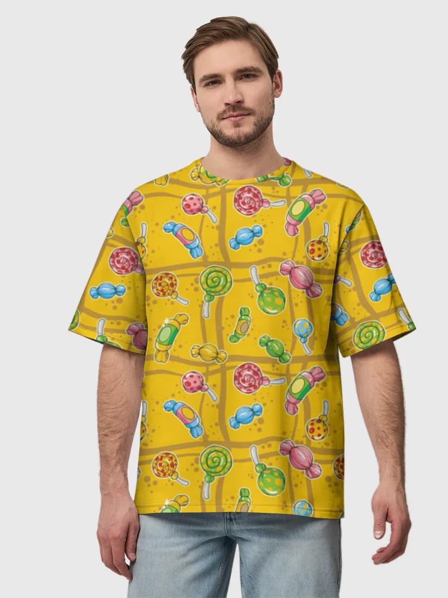 Camiseta de algodón extragrande para hombre