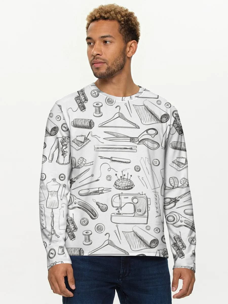 Men's cotton long sleeve shirt