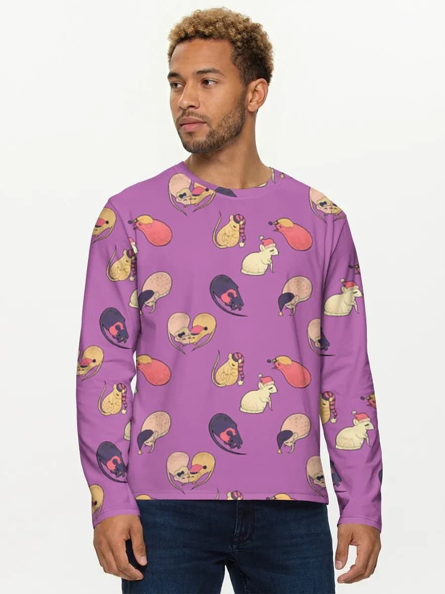 T-shirt Coton Manches Longues Homme