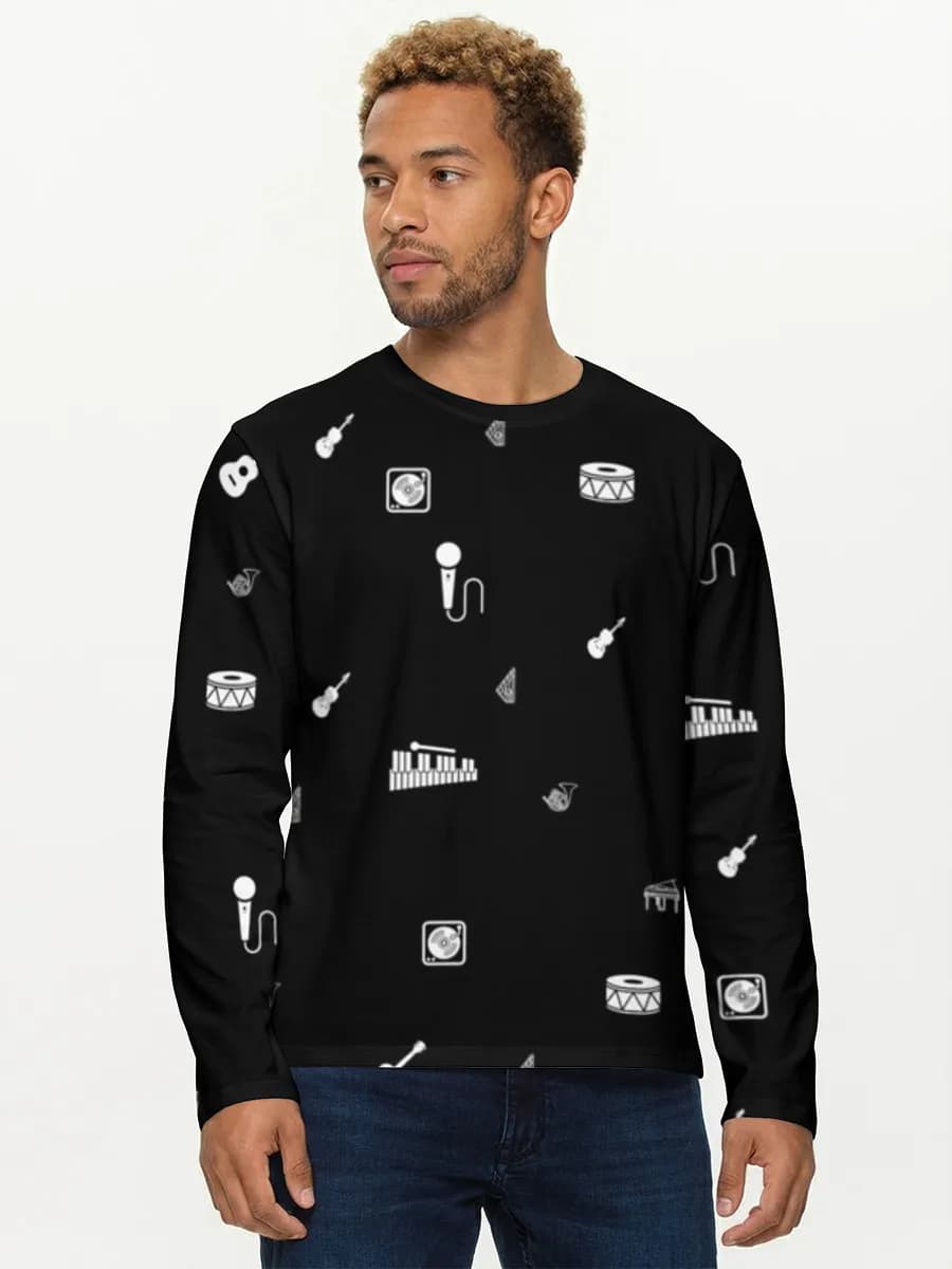 Camisa de manga larga de algodón para hombre