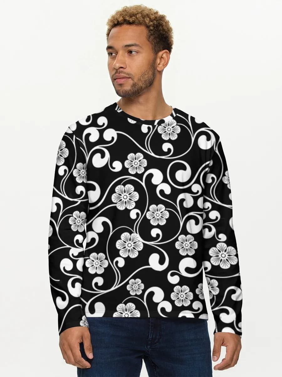 Men's cotton long sleeve shirt