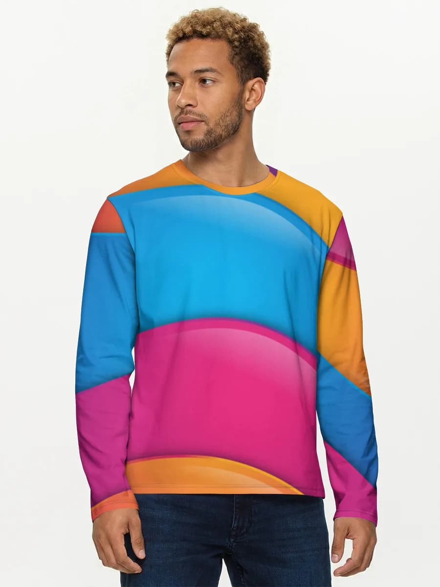 Men's cotton long sleeve shirt