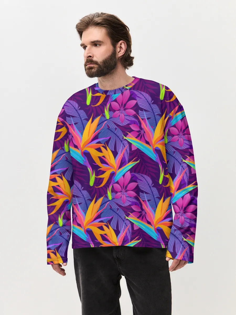 Neon Tropical Flowers