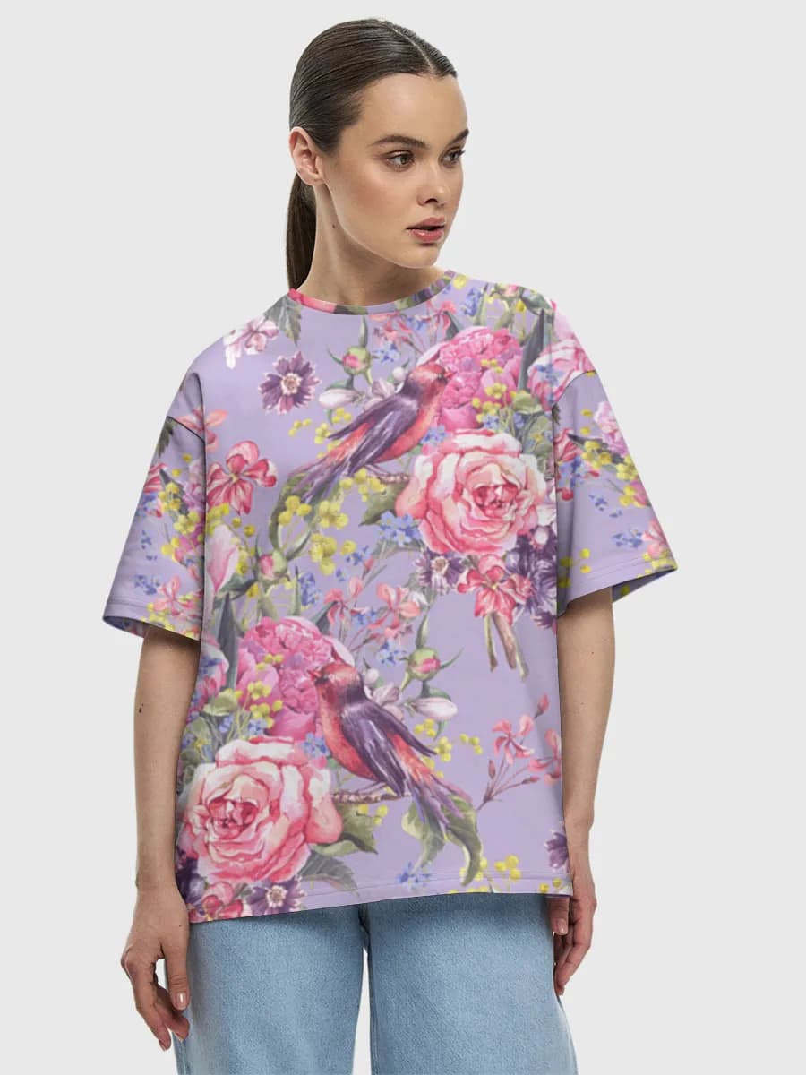 Women's oversized cotton T-shirt