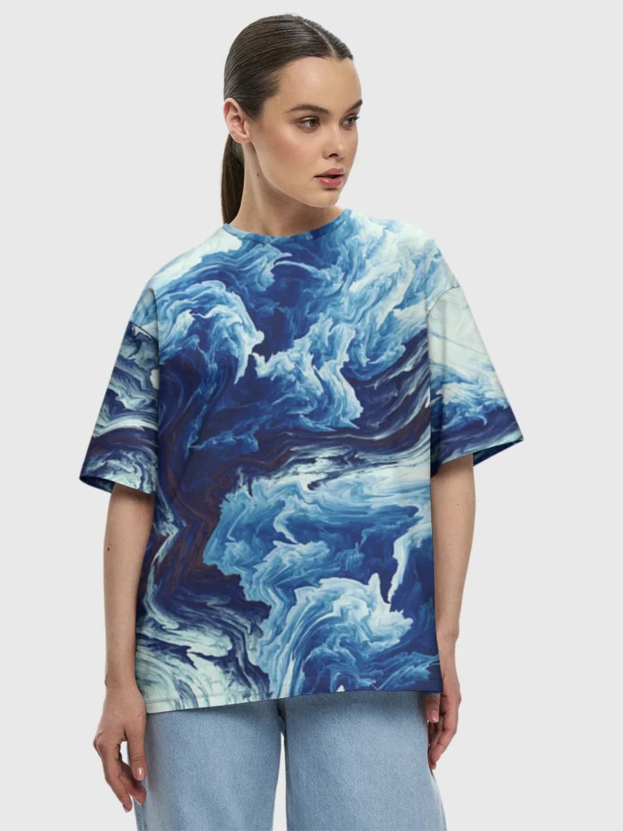 Women's oversized cotton T-shirt