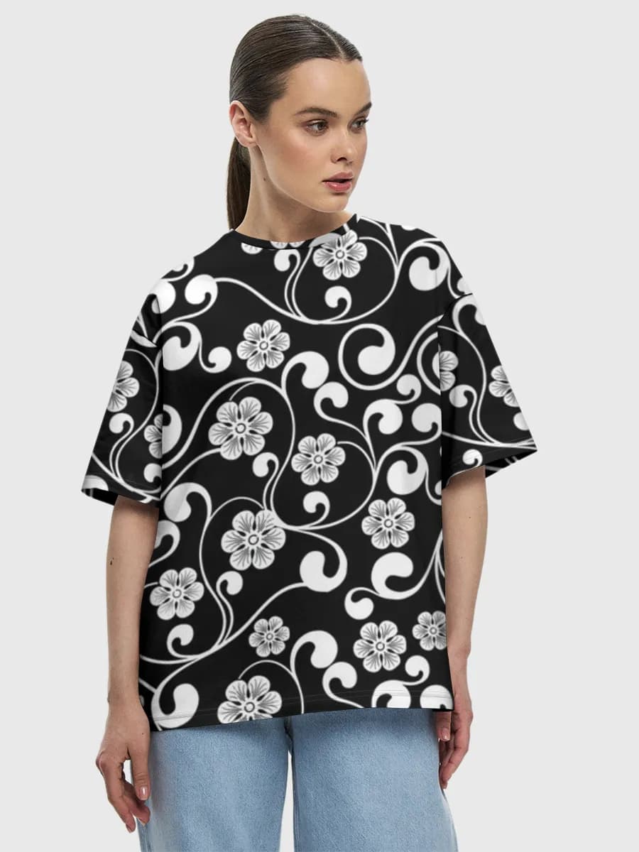 Women's oversized cotton T-shirt