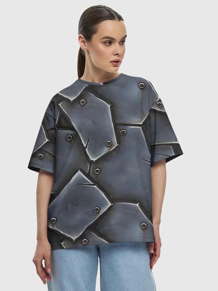 Damen Oversized Baumwoll T-Shirt