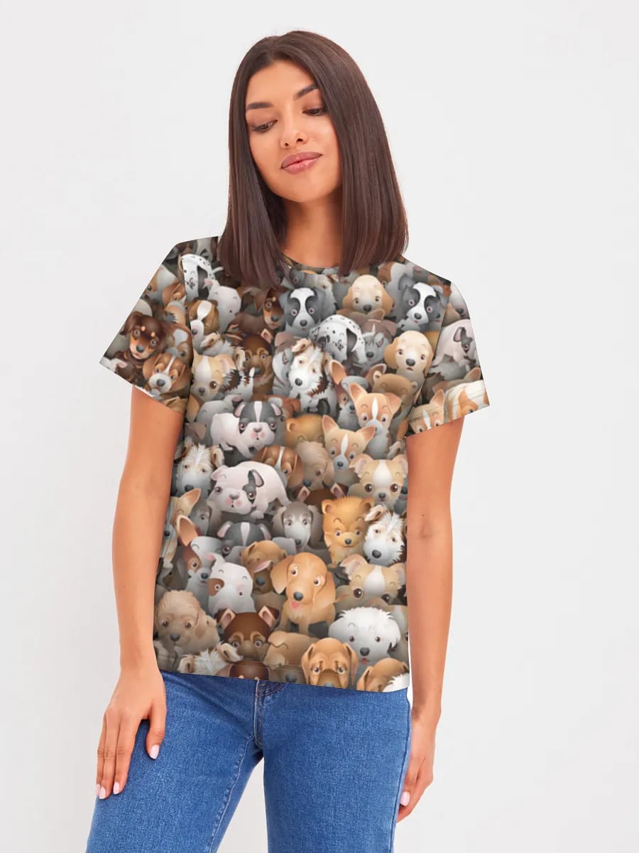 Foule de Chiots Mignons