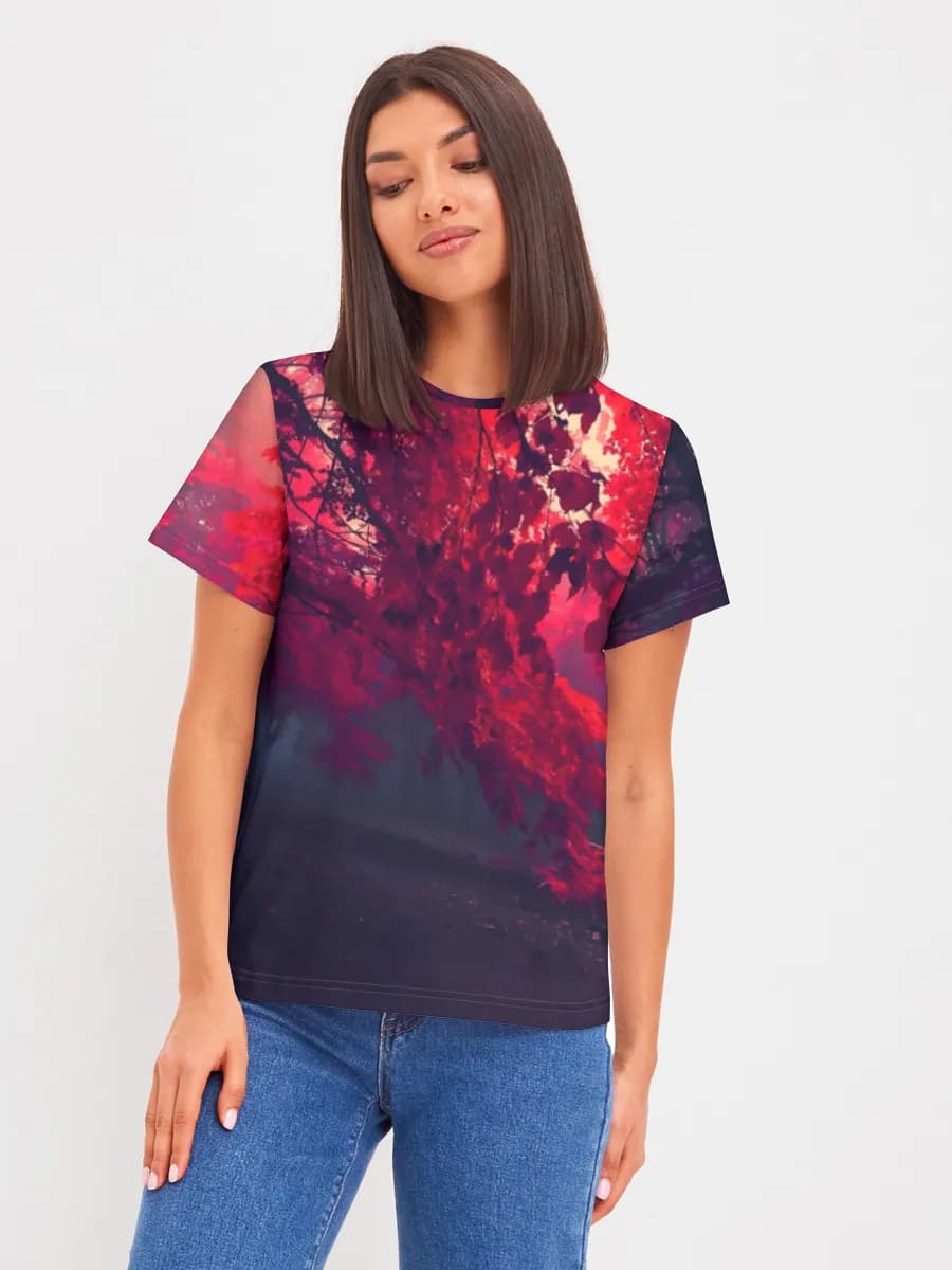 Damen Basic Baumwoll T-Shirt
